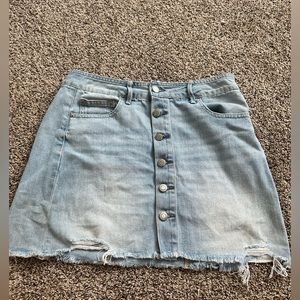 American eagle button up mini skirt size 8!